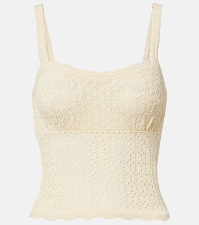 Doen DÃ´en Nadille pointelle scalloped top