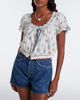 Doen Dôen Nera embroidered printed cotton top - 2