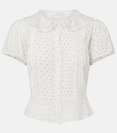 Doen DÃ´en Oleta polka-dot cotton top