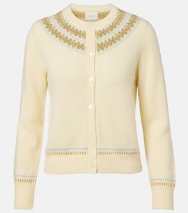 Doen DÃ´en Olympe Fair Isle wool-blend cardigan