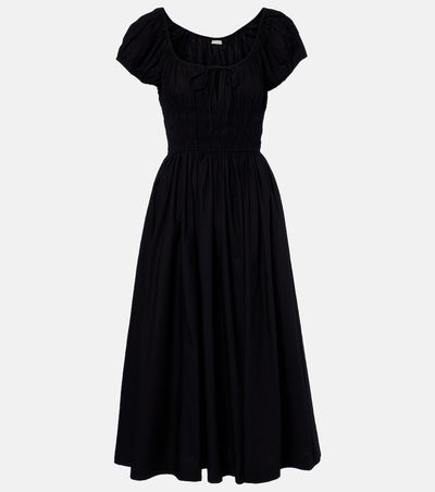 Doen DÃ´en Quinn gathered cotton midi dress