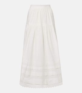 Doen DÃ´en Sebastiane cotton poplin midi skirt