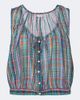 Doen Dôen Theo plaid cotton crop top - 1