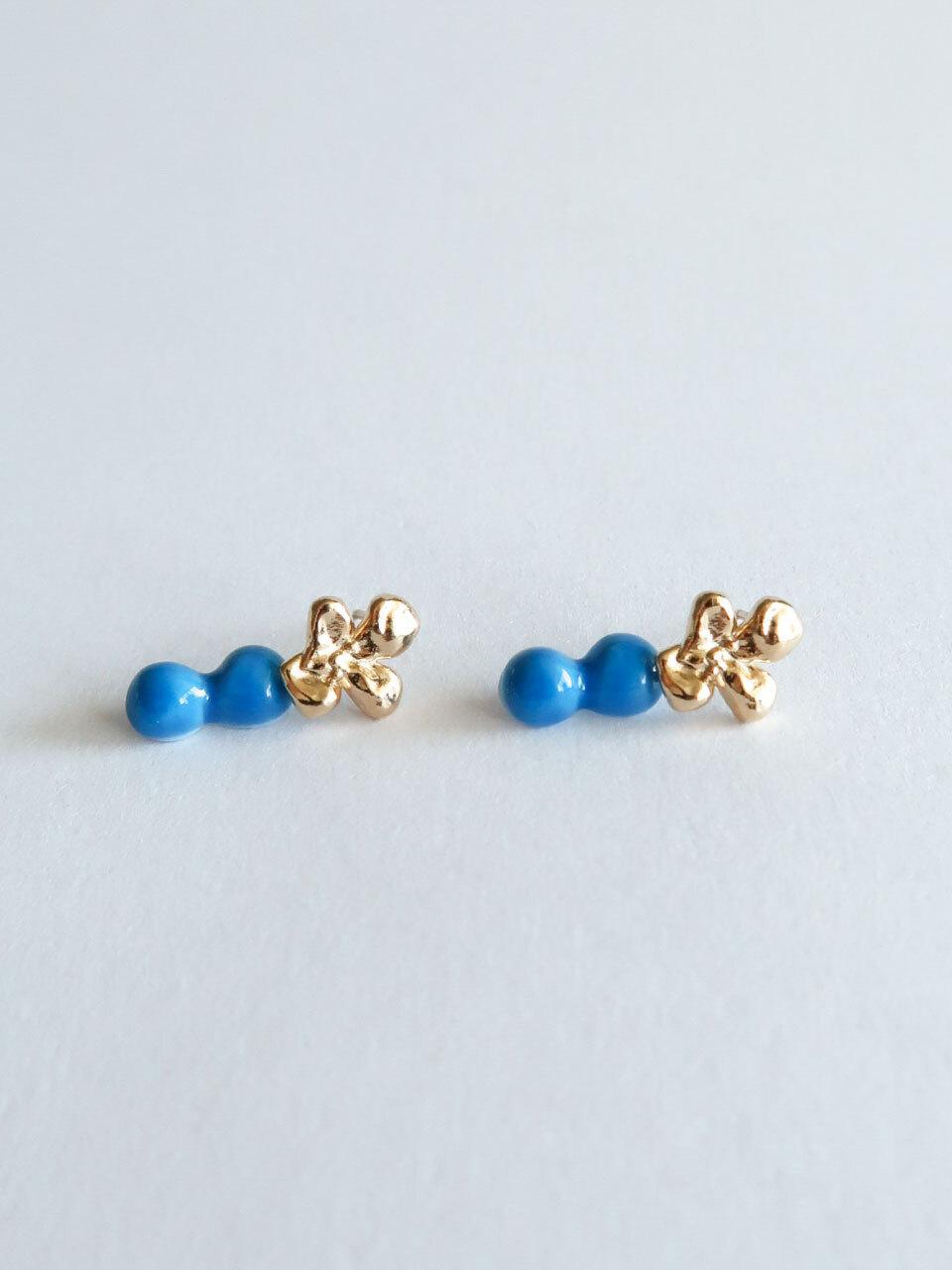 DOL Dry Flower Drop Earring [Blue]