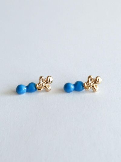 DOL Dry Flower Drop Earring [Blue]