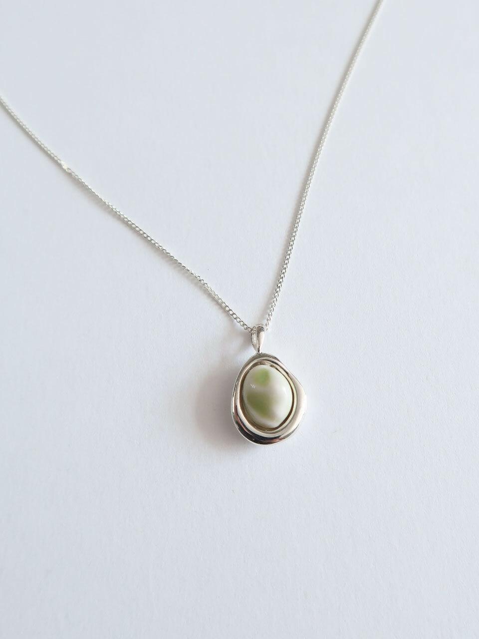 DOL Silver 925 Blooming Bud Necklace (DOL Spring leaf 01)