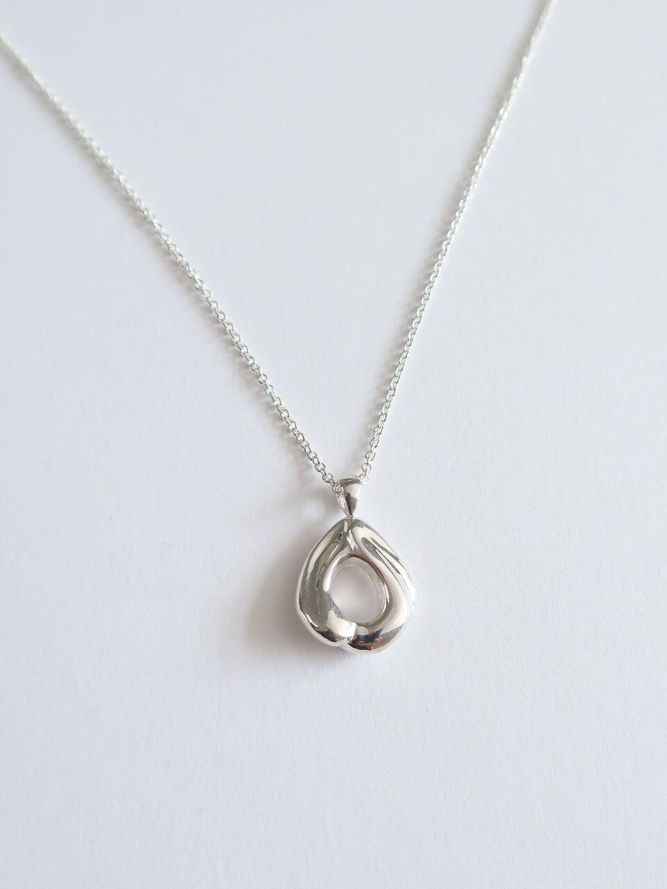 DOL Silver 925 Long Oval Necklace