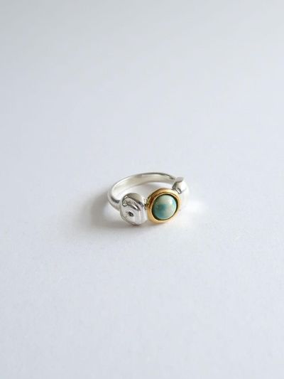DOL Silver 925 Shell Stone Ring [DOL moss]
