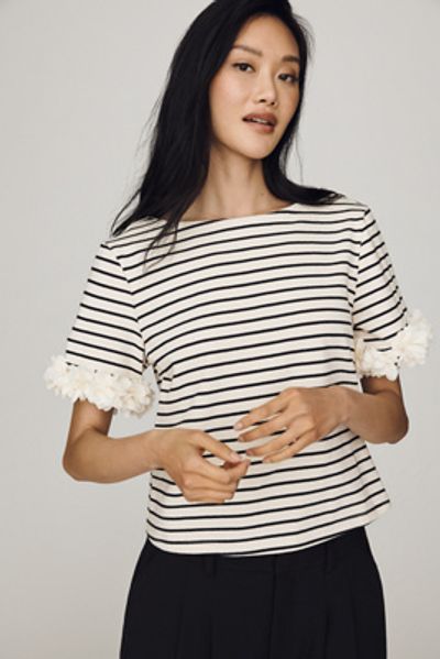 Dolan Left Coast Cotton Floral-Sleeve Tee