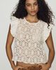 Dolan Left Coast Cotton Lace Flutter Sleeve Top - 1