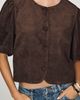 Dolan Left Coast Faux-Suede Puff Sleeve Jacket - 4