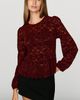 Dolan Left Coast Sheer Lace Peplum Top - 1