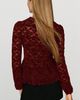 Dolan Left Coast Sheer Lace Peplum Top - 2