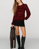 Dolan Left Coast Sheer Lace Peplum Top - 4