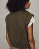 Dolan Washed Twill High Neck Vest Jacket - 2