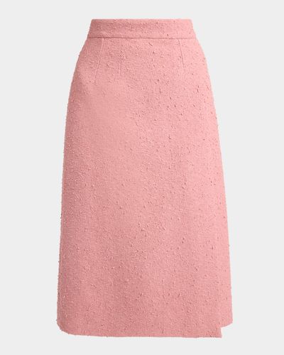 Dolce & Gabbana Boucle Midi Wrap Skirt