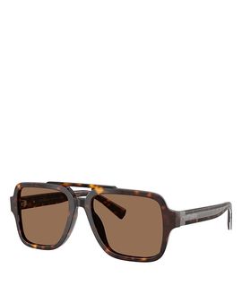 Dolce & Gabbana Dolce & Gabbana Aviator Sunglasses, 56mm
