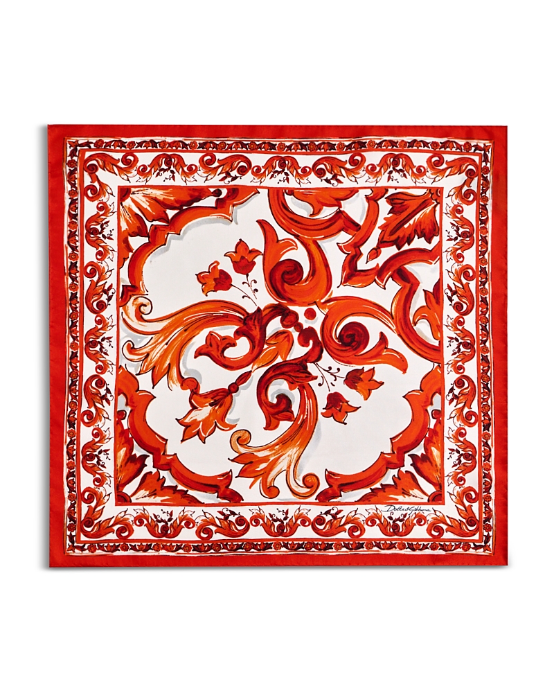 Dolce & Gabbana Dolce & Gabbana Baroque Print Silk Scarf