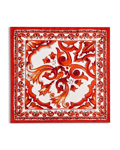 Dolce & Gabbana Dolce & Gabbana Baroque Print Silk Scarf