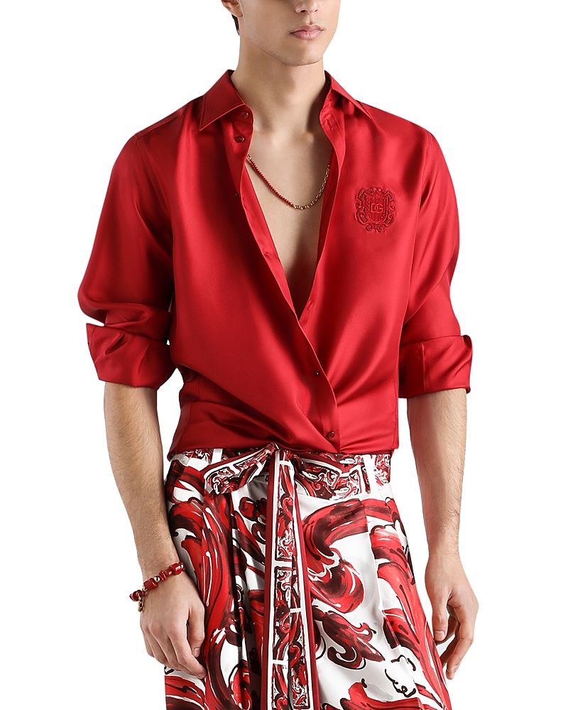 Dolce & Gabbana Dolce & Gabbana Crest Graphic Shirt