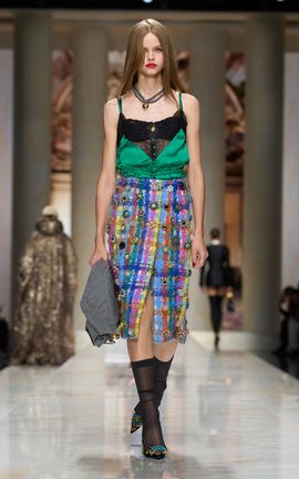 Dolce & Gabbana Dolce & Gabbana Embellished Tweed Midi Skirt