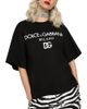 Dolce & Gabbana Dolce & Gabbana Flocked Logo Jersey T Shirt - 1