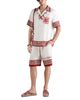 Dolce & Gabbana Dolce & Gabbana Floral Pattern Logo Drawstring Shorts - 2