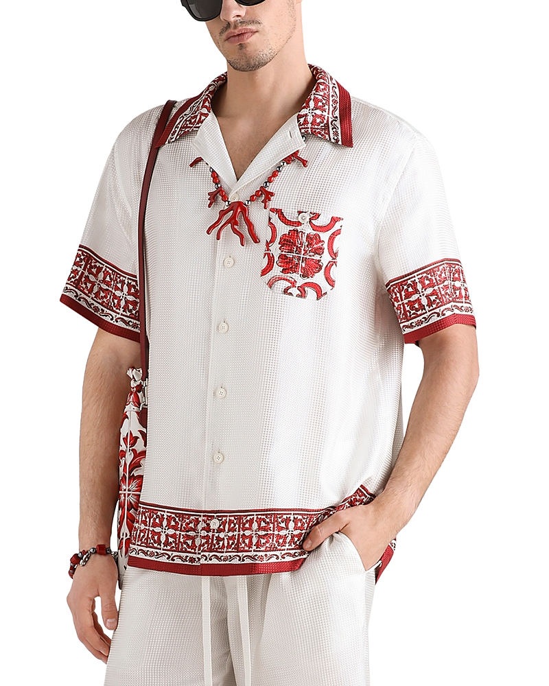 Dolce & Gabbana Dolce & Gabbana Floral Pattern Logo Shirt