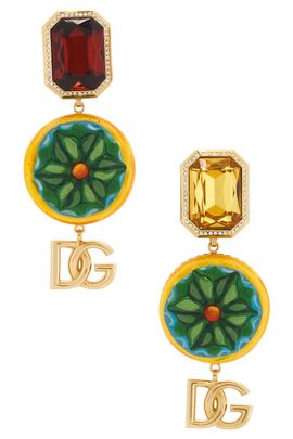 Dolce & Gabbana Dolce & Gabbana Logo Drop Earrings
