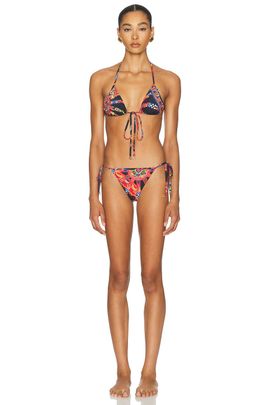 Dolce & Gabbana Dolce & Gabbana Lycra Print Bikini Set