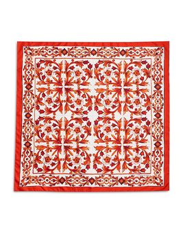 Dolce & Gabbana Dolce & Gabbana Majolica Silk Twill Scarf