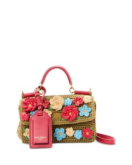 Dolce & Gabbana Dolce & Gabbana My Sicily Crocheted Top Handle Bag