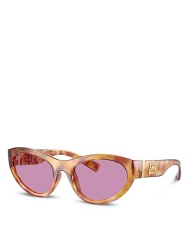 Dolce & Gabbana Dolce & Gabbana Polarized Cat Eye Sunglasses, 54mm