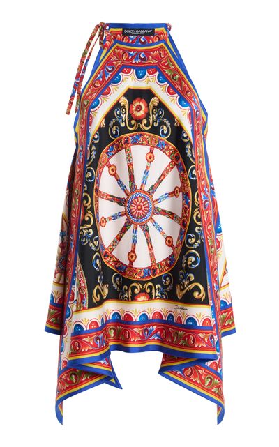 Dolce & Gabbana Dolce & Gabbana Printed Silk Top