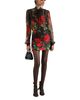 Dolce & Gabbana Dolce & Gabbana Rose Brocade Mini Skirt - 4