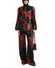 Dolce & Gabbana Dolce & Gabbana Rose Silk Tie Neck Blouse - 2