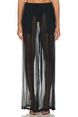 Dolce & Gabbana Dolce & Gabbana Sheer Wide Leg Pant