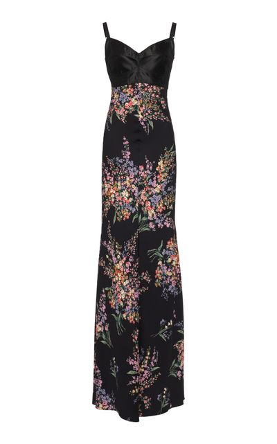 Dolce & Gabbana Dolce & Gabbana Sicilian Silk Charmeuse Floral Maxi Dress