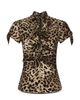 Dolce & Gabbana Dolce & Gabbana Silk Blend Leopard Print Blouse - 5