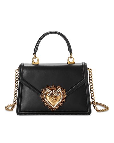 Dolce & Gabbana Dolce & Gabbana Small Smooth Calfskin Devotion Bag