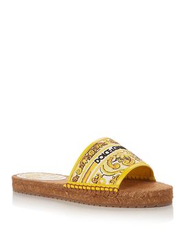 Dolce & Gabbana Dolce & Gabbana Women's Espadrille Slide Sandals