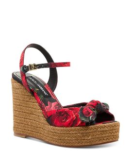 Dolce & Gabbana Dolce & Gabbana Women's Espadrille Wedge Sandals