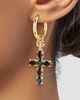 Dolce & Gabbana Women's Gold-Plated Cross Hoop Earrings - 3