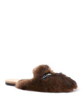 Dolce & Gabbana Dolce & Gabbana Women's Shearling Mules