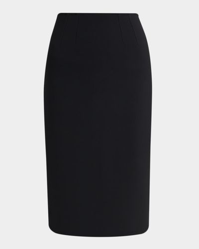 Dolce & Gabbana Double Crepe Sheath Midi Skirt
