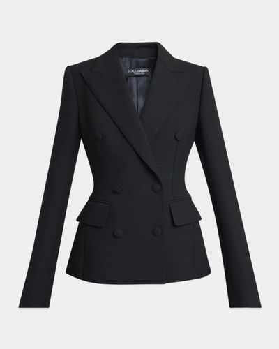 Dolce & Gabbana Double Crepe Slim Double-Breasted Jacket