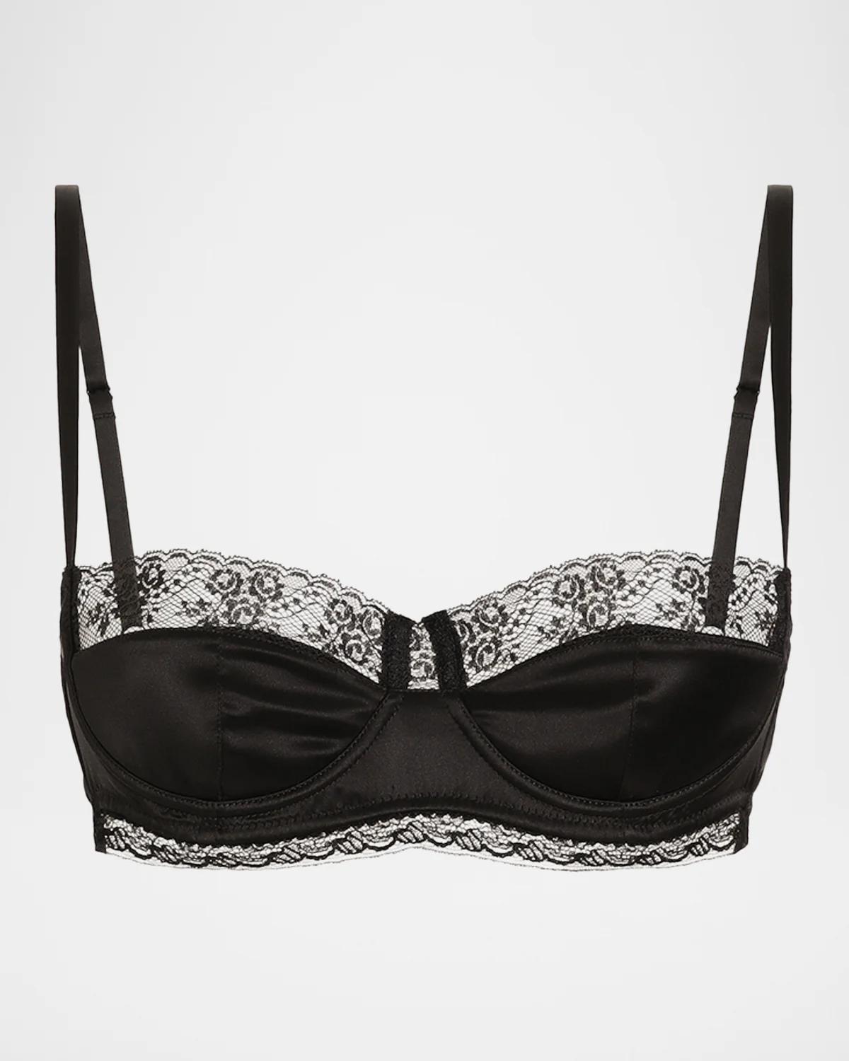Dolce & Gabbana Lace-Trim Balconette Bra