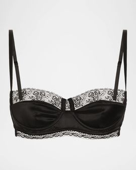 Dolce & Gabbana Lace-Trim Balconette Bra