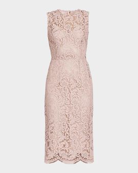 Dolce & Gabbana Lace Sheath Midi-Dress