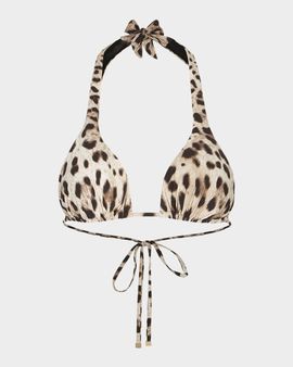 Dolce & Gabbana Leopard-Print Bikini Top